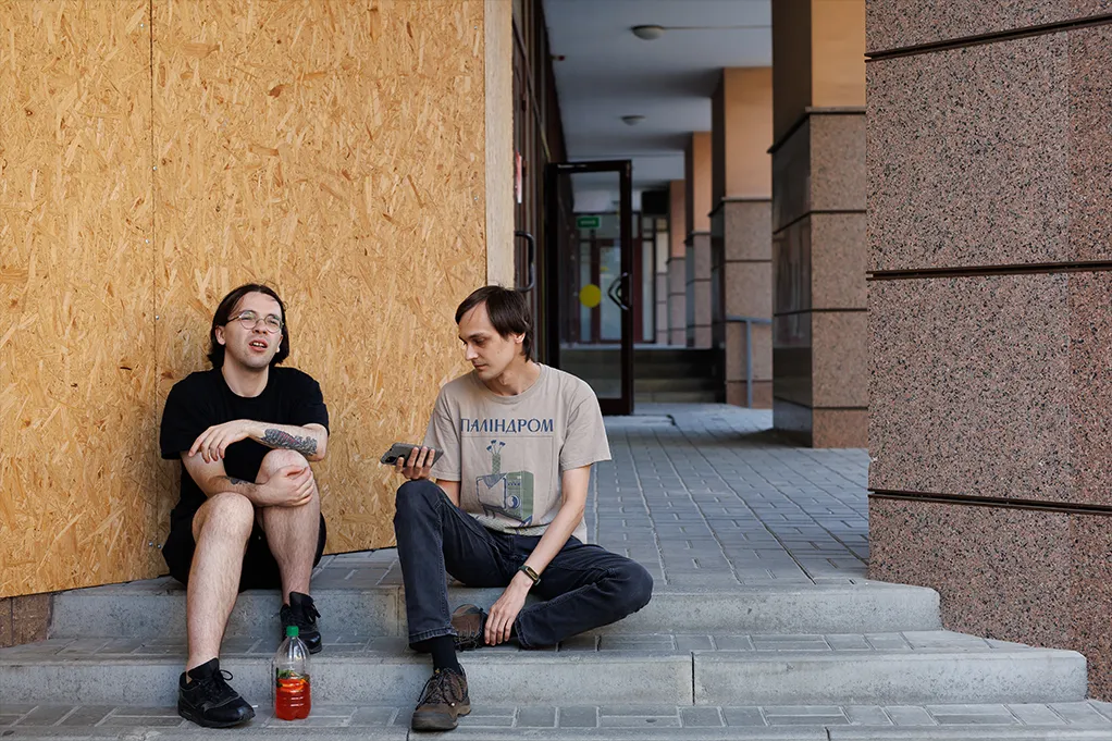 Сергій Воронов (ліворуч), співзасновник гурту «Джозерс»