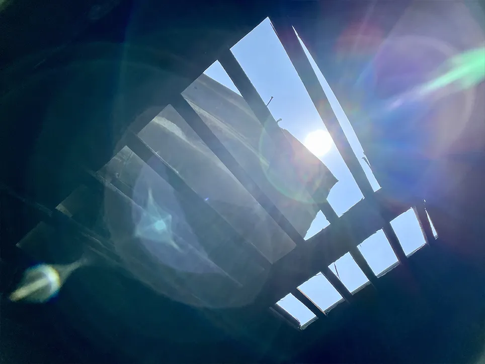 Пошкодження Будинку архітектора вогнем після пожежі. Фото Дмитра Кузубова