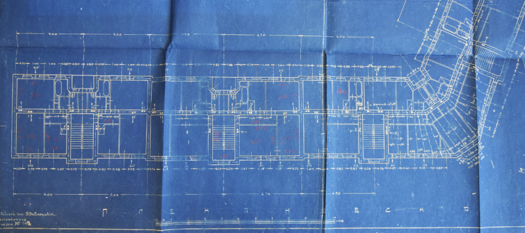 Проєктний план-схема будинку 1927 року
