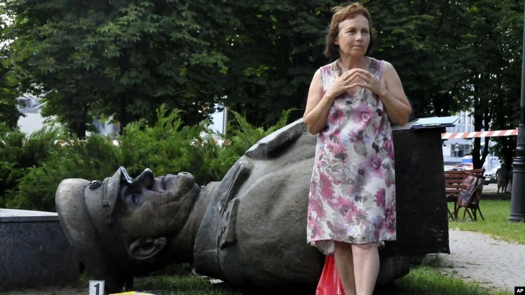 Знесений у 2019 році пам'ятник Жукову у Харкові. Фото — «Радіо Свобода»