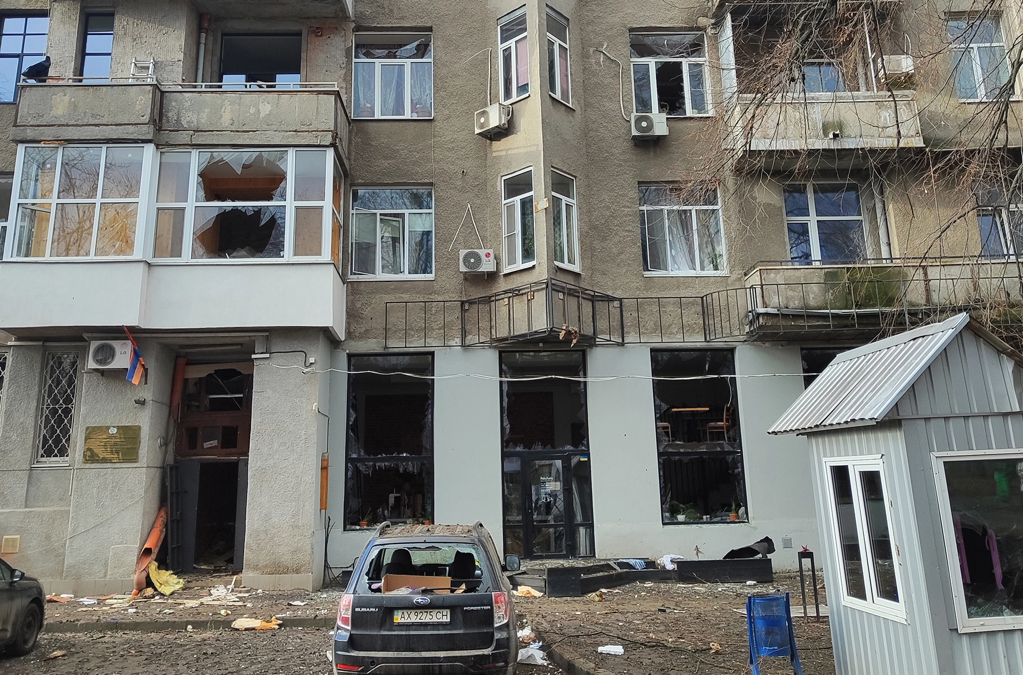 Pakufuda після того, як відбувся обстріл другого січня