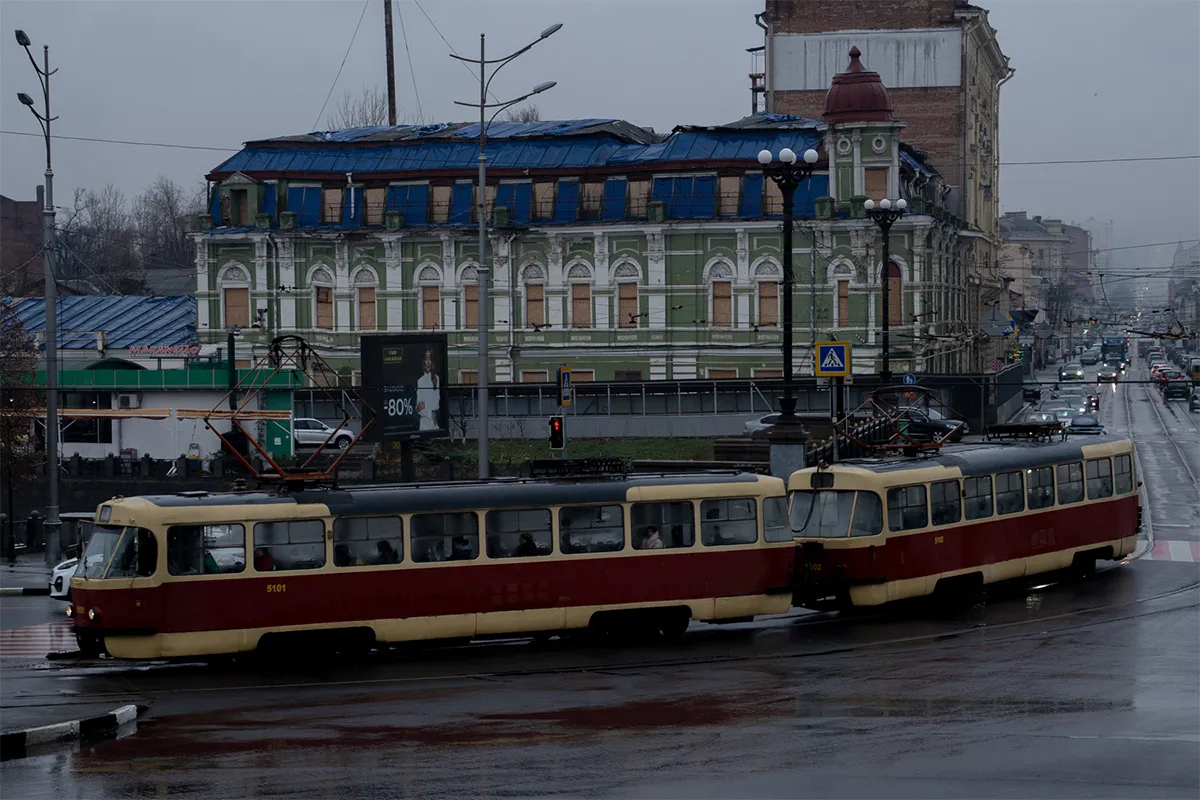 центр харьков трамвай
