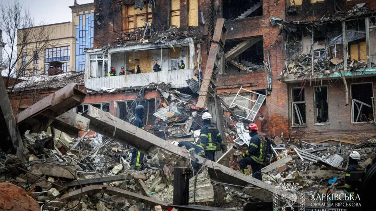 російський обстріл Харкова 2 січня