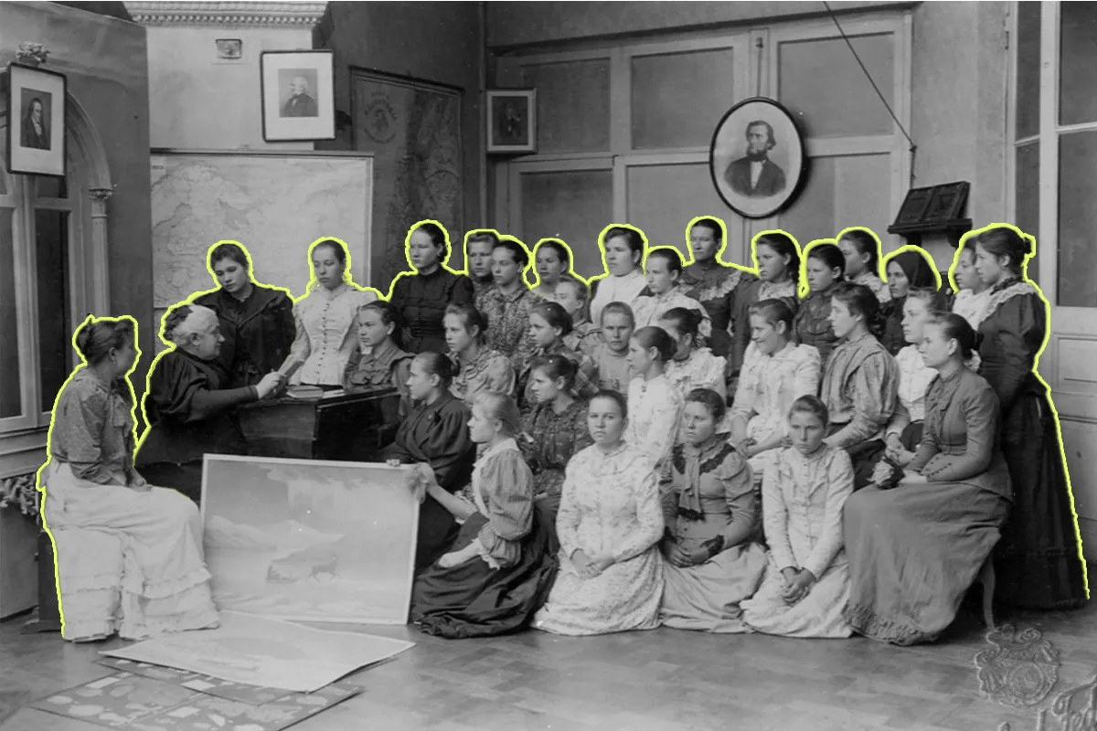 Читання Алчевської, приблизно 1892 рік