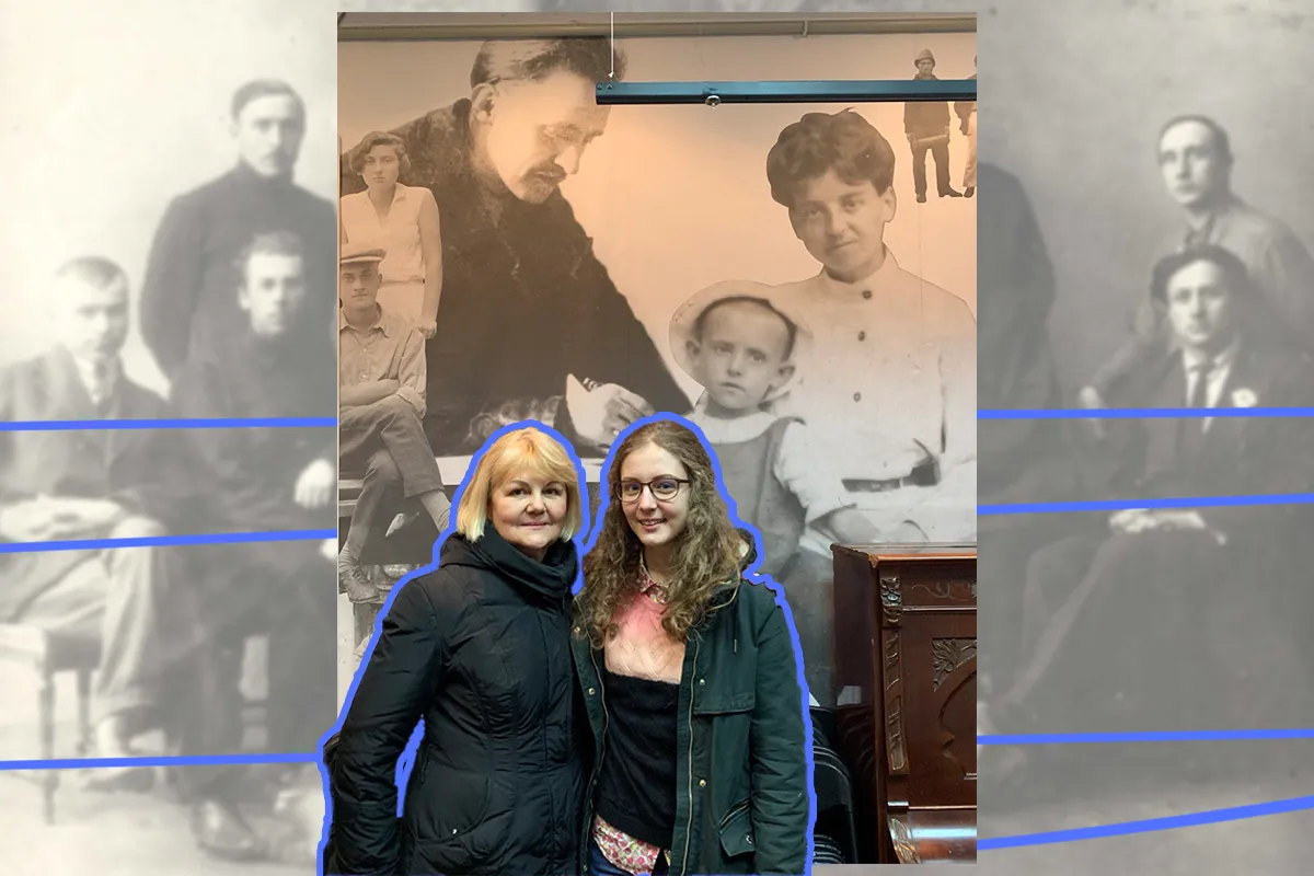 Василина з мамою в Харківському літературному музеї, 2019 рік