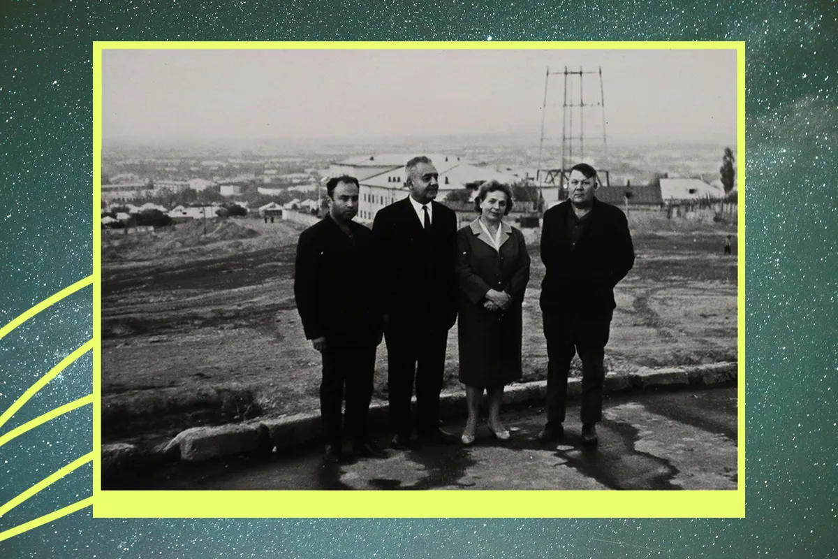 Семен Брауде із дружиною у Туркменістані.