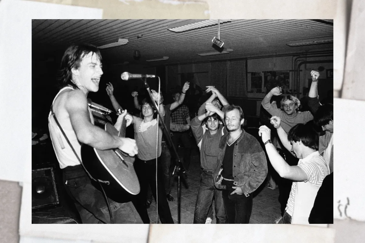 Концерт гурту з НДР для німецьких працівників будівництва