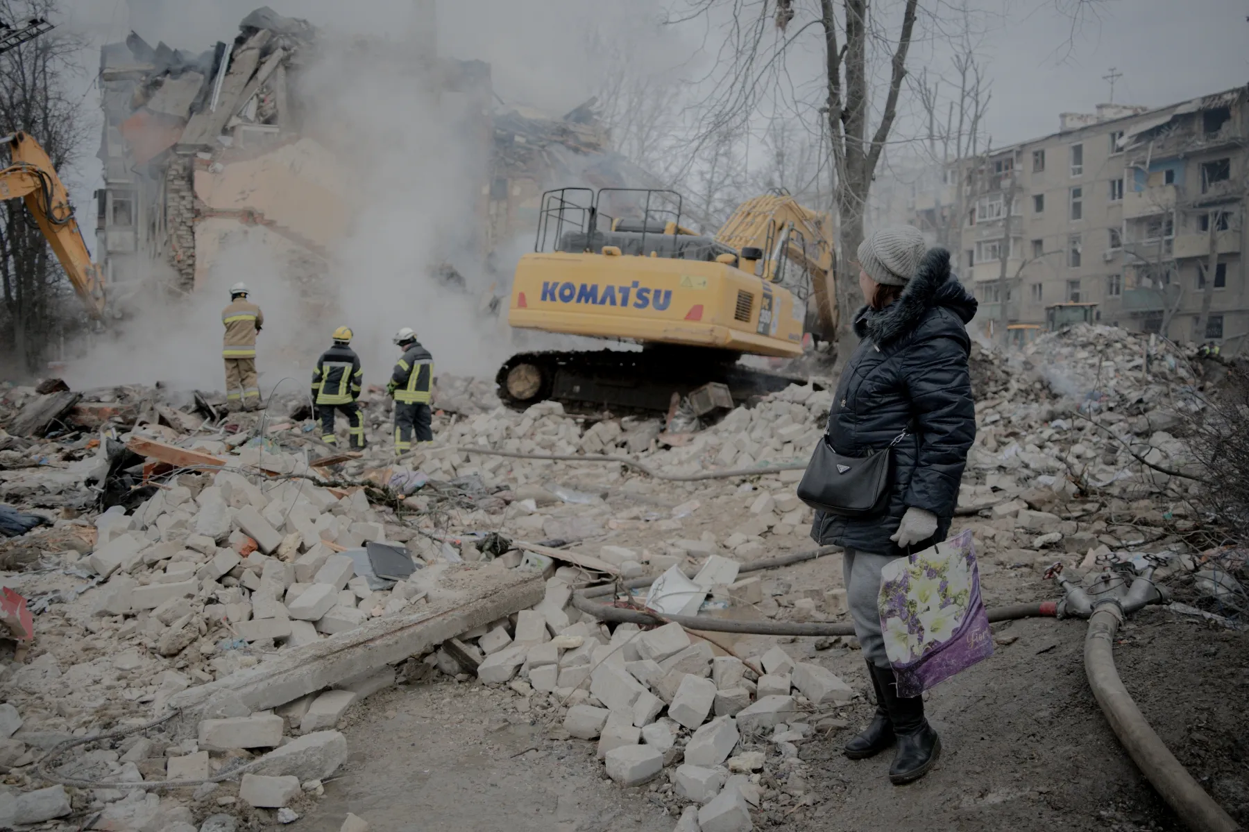 Місце влучання російської ракети 7 березня у Харкові