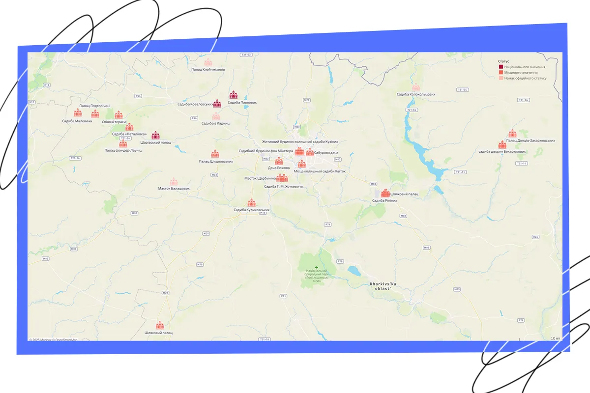 історичні місця харківщини