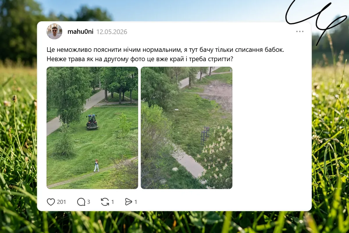 харків зеленбуд трава